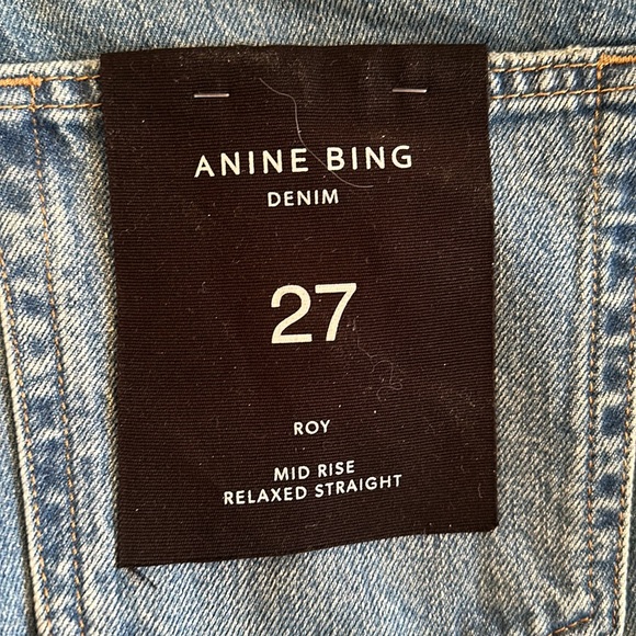 Anime Bing Denim 27 Roy Mid Rise Relaxed Straight Leg - Picture 5 of 5